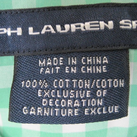 Ralph Lauren Sport button up shirt sz 4 - Picture 4 of 6